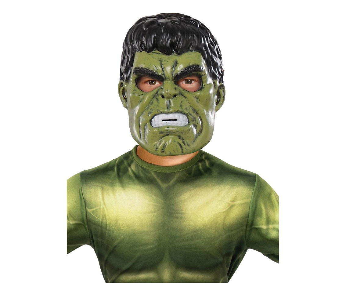 The Hulk Marvel 1/2 mask for kids, one size